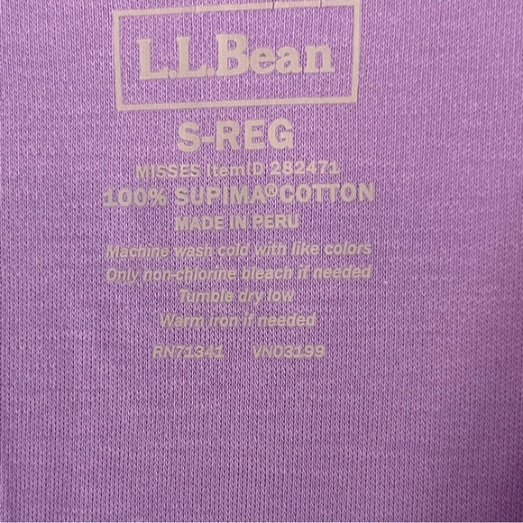L.L.Bean V-Neck Women's Top 100% Supima Cotton S - Picture 7 of 8